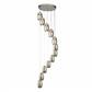 Cyclone 12Lt Ceiling Pendant - Chrome & Smoked Glass