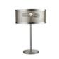 Fishnet 2Lt Table Lamp - Painted Silver