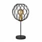 Finesse Table Lamp with Wave Detail - 
Black,Gold Lampholder