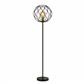 Finesse Floor Lamp with Wave Detail -
Black,Gold Lampholder