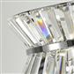 Uptown 3Lt Floor Lamp - Chrome Metal & Clear Crystal