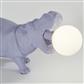 x Hippo Table Lamp - Resin, Felt & Glass