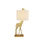 Giraffe Table Lamp - Gold With Ivory Shade