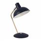 x Aberdeen Table Lamp - Navy With Brass Stem