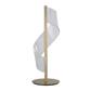 Lux & Belle LED Table Lamp-Painted Gold Metal  & Clear Acryl