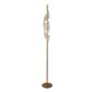 Lux & Belle LED Floor Lamp-Painted Gold Metal  & Clear Acryl