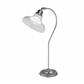 Bistro III Table Lamp - Satin Silver Metal & Glass