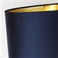 Whitby Table Lamp - Antique Brass & Navy Velvet Shade