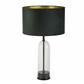 Oxford Table Lamp -Glass, Black Metal, Marble & Green Shade