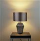 Lucy Table Lamp - Smoked Glass & Satin Shade