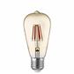 Dimmable LED Filament Squirrel Lamp, Amber Glass, E27 6W