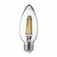Dimmable E27 LED Filament Candle Lamp - 4W, 400Lm, W White