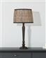 Spindle Table Lamp with Leopard Shade